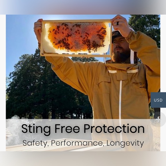 Natural Apiary – Apiarist Beekeeping Suit – Polycotton – Fencing Veil - Picture 2 of 4